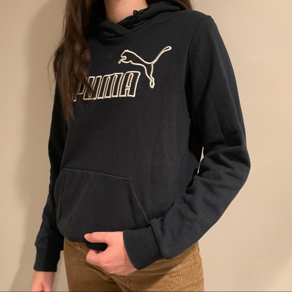 black and white puma logo hoodie - Picture 3 of 3